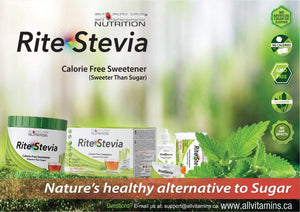 Rite Stevia Packets 100 Count 1g Sachets