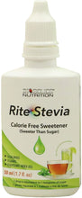 Load image into Gallery viewer, Rite Stevia Liquid Drops Sugar Substitute 0 Calorie Sweetener
