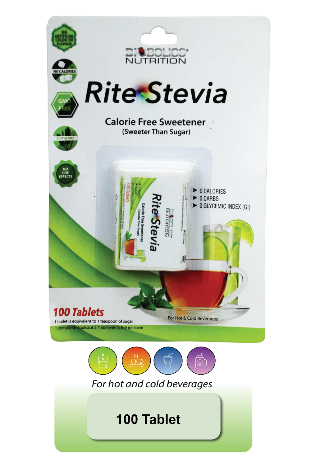 Rite Stevia Tablets in Dispenser 100 Count