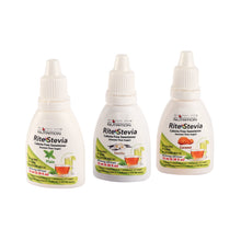 Load image into Gallery viewer, Rite Stevia Liquid Drops Multi-Flavor Combo Pack B : Vanilla, Caramel &amp; Plain
