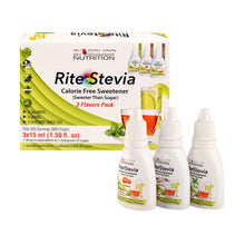 Load image into Gallery viewer, Rite Stevia Liquid Drops Multi-Flavor Combo Pack B : Vanilla, Caramel &amp; Plain
