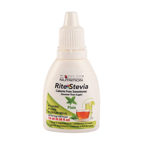 Rite Stevia Liquid Drops Multi-Flavor Combo Pack B : Vanilla, Caramel & Plain