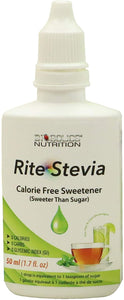 Rite Stevia Liquid Drops Sugar Substitute 0 Calorie Sweetener