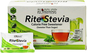 Rite Stevia Packets 100 Count 1g Sachets